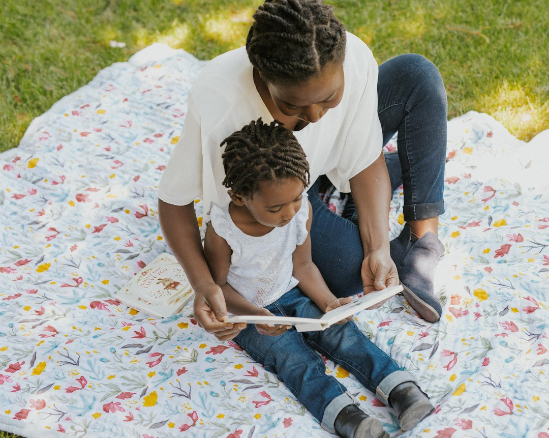 Little Unicorn Cotton Muslin Quilted Throw | Meadow