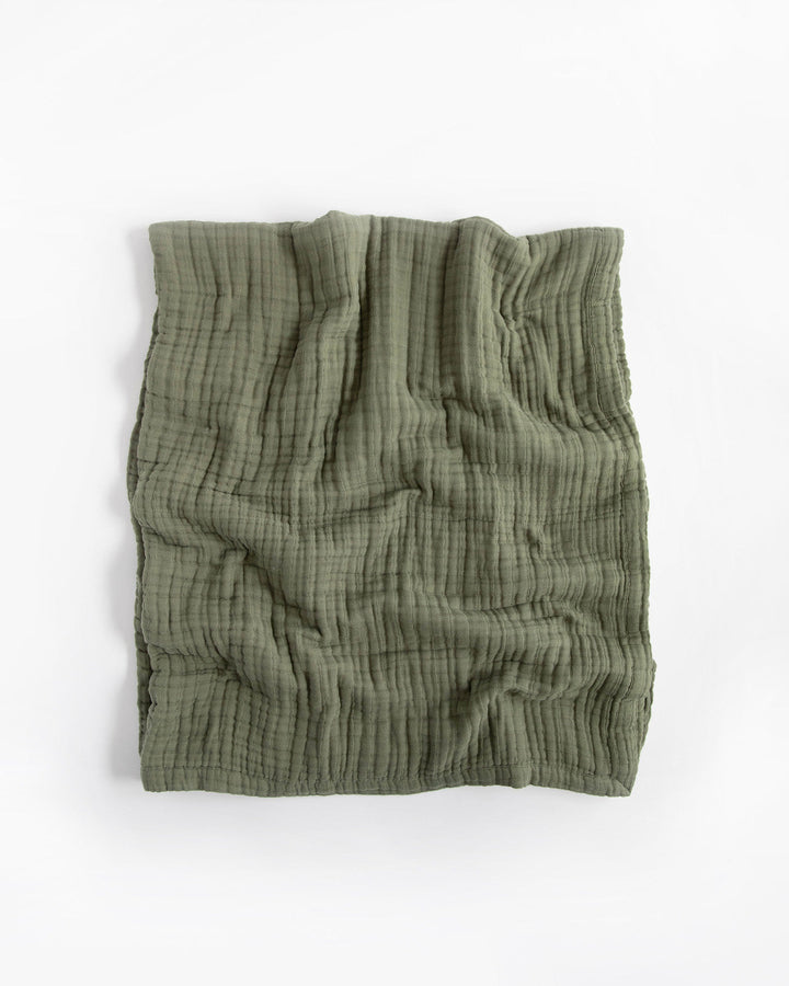 Little Unicorn Cotton Muslin Quilted Throw | Fern