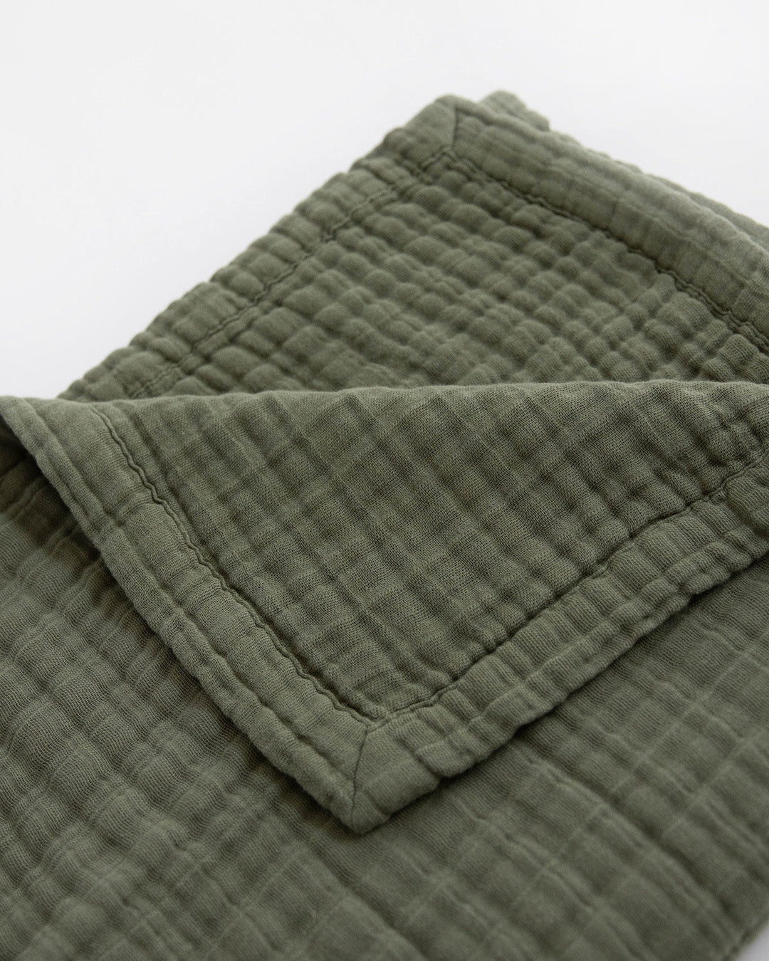 Little Unicorn Cotton Muslin Quilted Throw | Fern