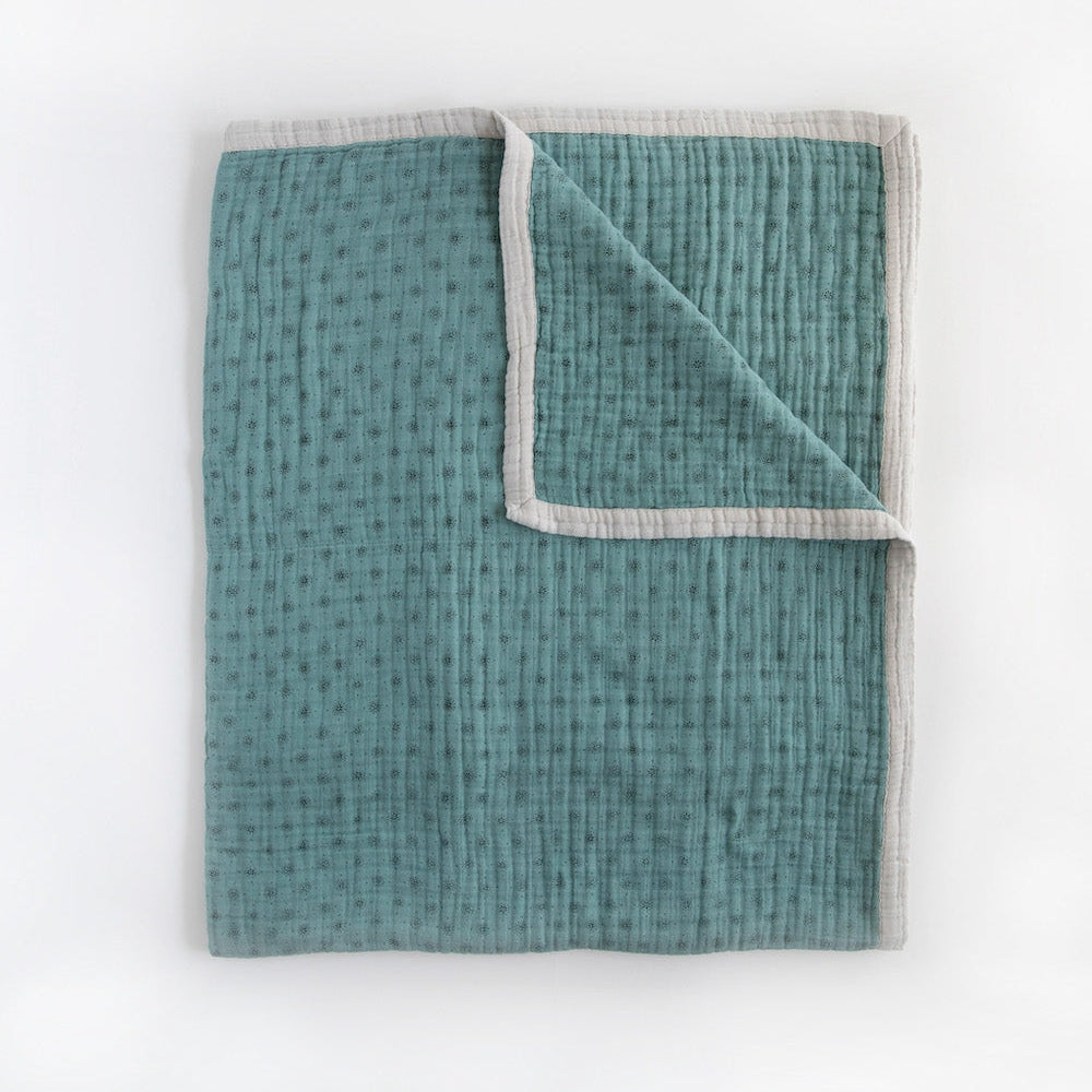 Little Unicorn Cotton Muslin Quilted Throw | Wallflower