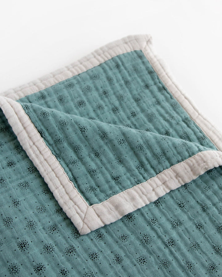 Little Unicorn Cotton Muslin Quilted Throw | Wallflower