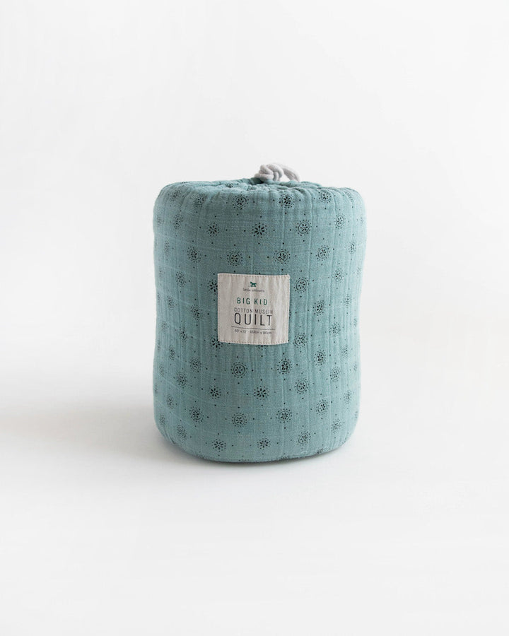 Little Unicorn Cotton Muslin Quilted Throw | Wallflower