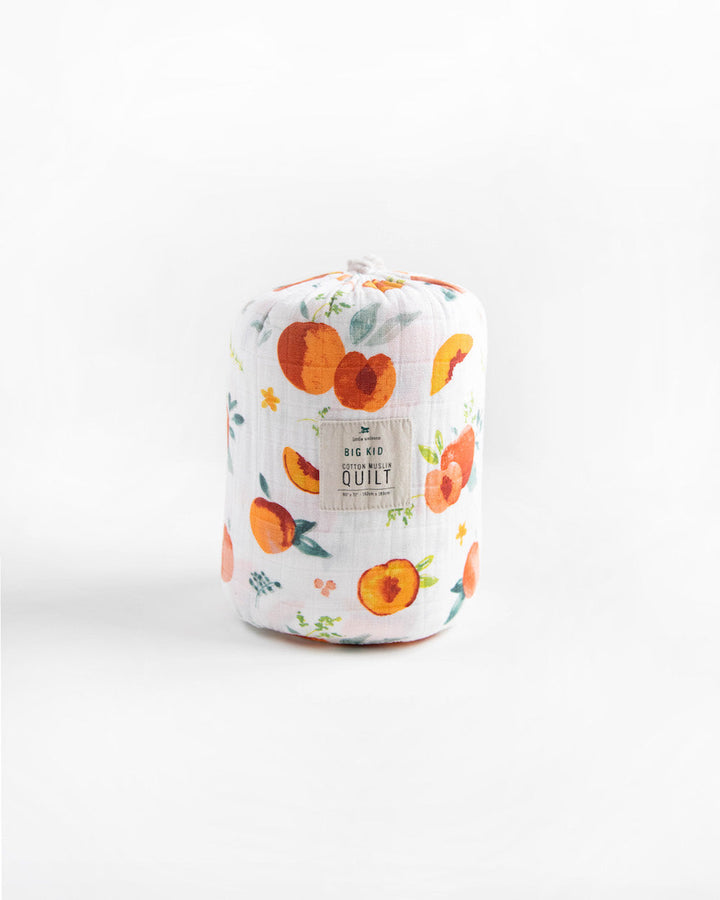 Little Unicorn Cotton Muslin Quilted Throw | Georgia Peach