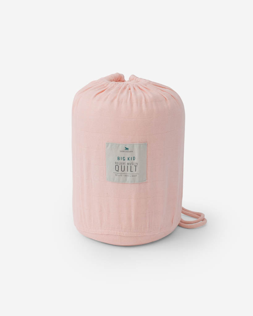 Little Unicorn Deluxe Muslin Quilted Throw | Blush