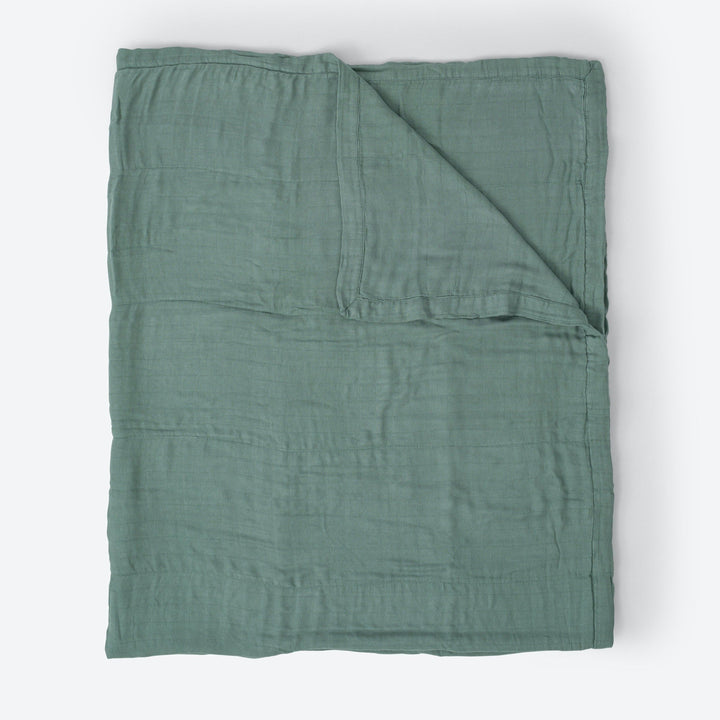 Little Unicorn Deluxe Muslin Quilted Throw | Sage