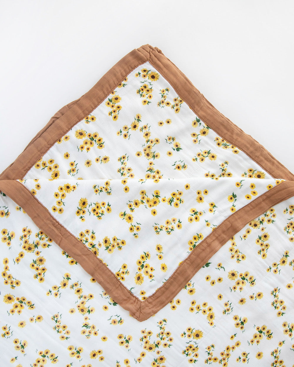 Little Unicorn Deluxe Muslin Quilted Throw | Ditsy Sunflower