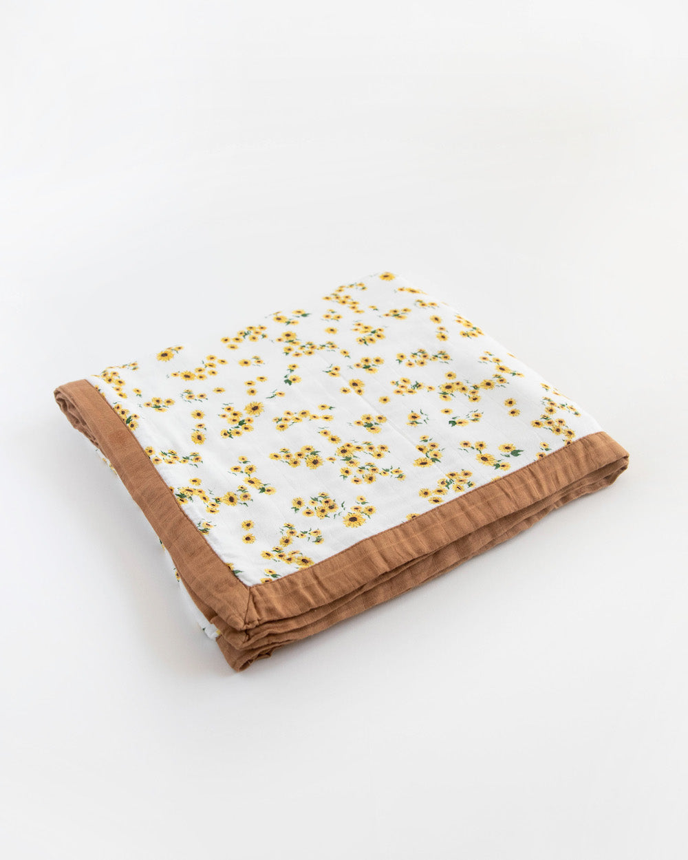 Little Unicorn Deluxe Muslin Quilted Throw | Ditsy Sunflower