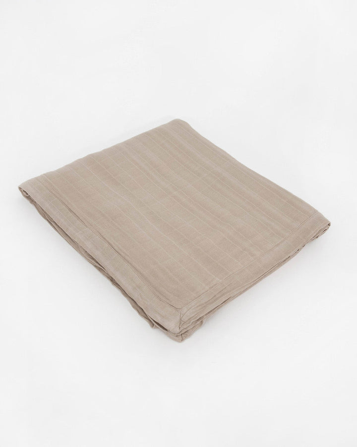 Little Unicorn Deluxe Muslin Quilted Throw | Oatmeal