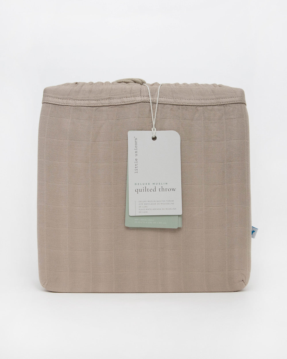 Little Unicorn Deluxe Muslin Quilted Throw | Oatmeal