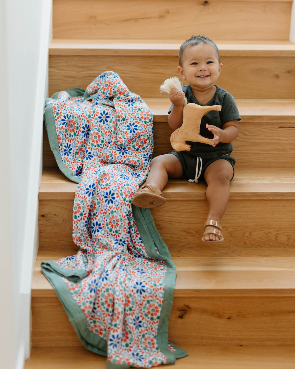 Little Unicorn Deluxe Muslin Quilted Throw | Kaleidoscope