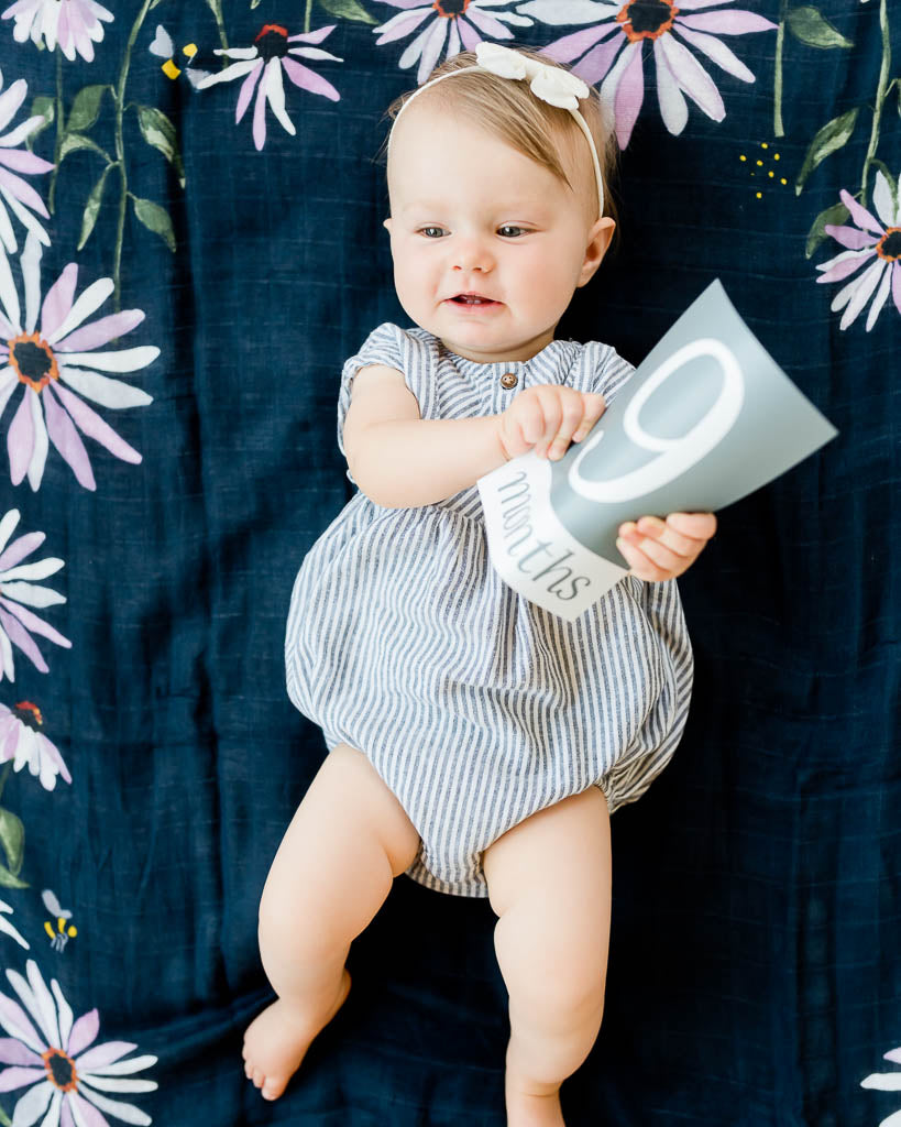 Little Unicorn Photo Blanket | Dark Coneflower