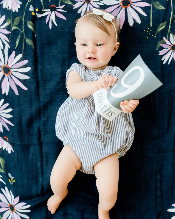Little Unicorn Photo Blanket | Dark Coneflower