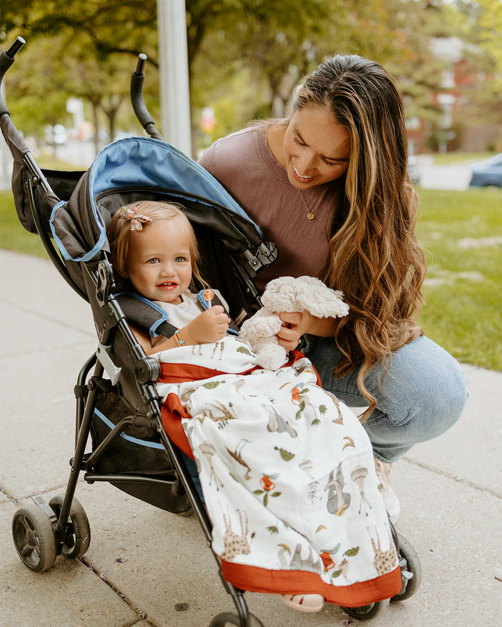 Little Unicorn Deluxe Muslin Baby Quilt | Safari Social