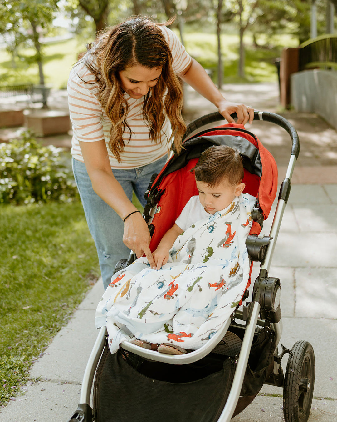 Little Unicorn Deluxe Muslin Baby Quilt | Air Show