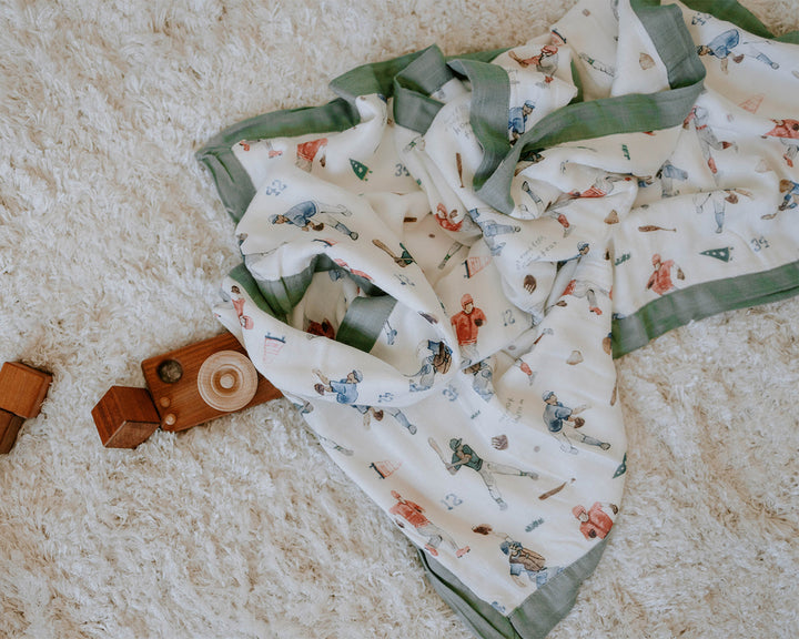 Little Unicorn Deluxe Muslin Baby Quilt | Home Run