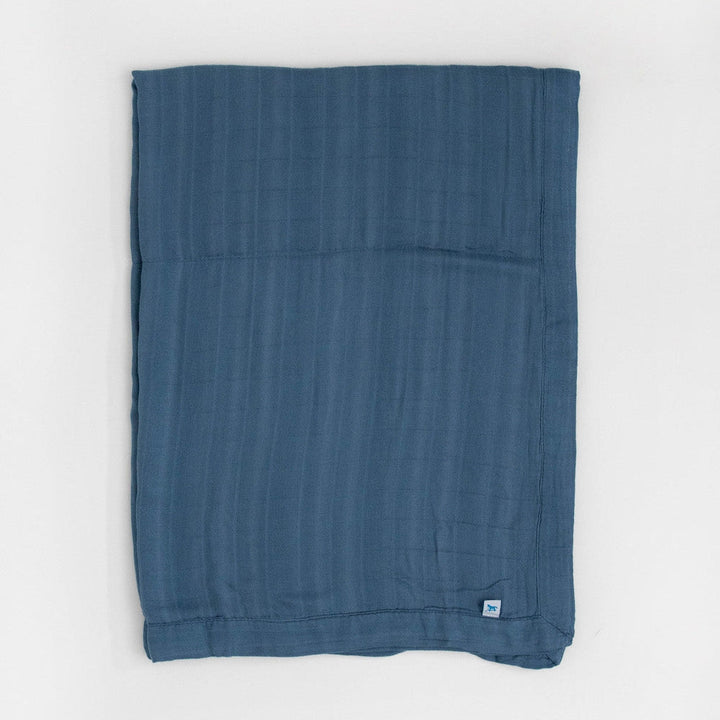 Little Unicorn Deluxe Muslin Baby Quilt | Blue Dusk