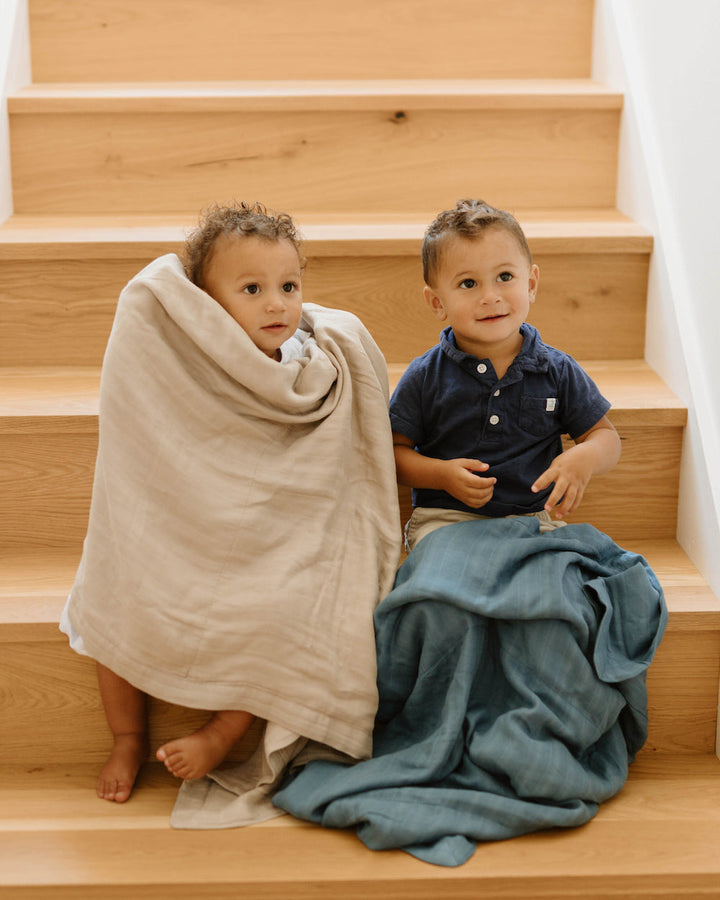 Little Unicorn Deluxe Muslin Baby Quilt | Oatmeal