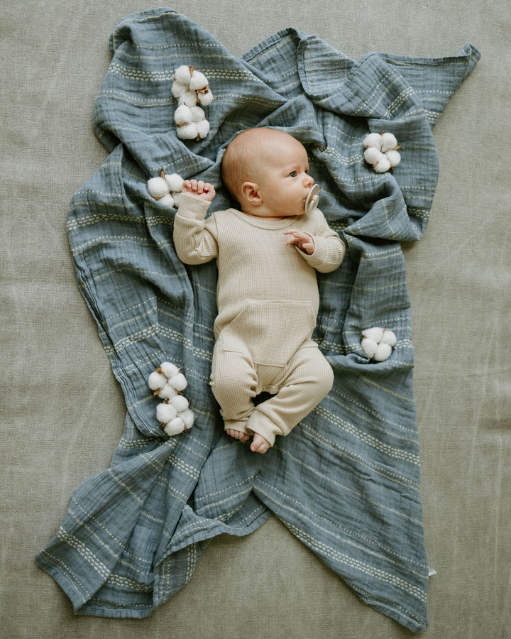 Little Unicorn Organic Cotton Muslin Swaddle Blanket 2 Pack | Animal Crackers
