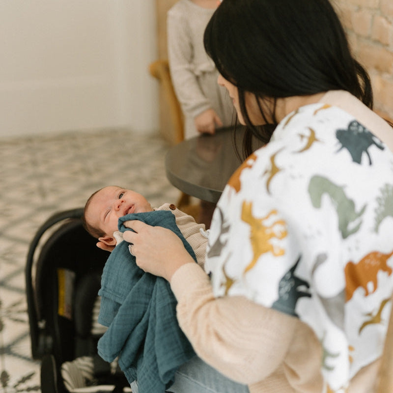 Little Unicorn Cotton Muslin Squares 4 Pack | Dino Friends