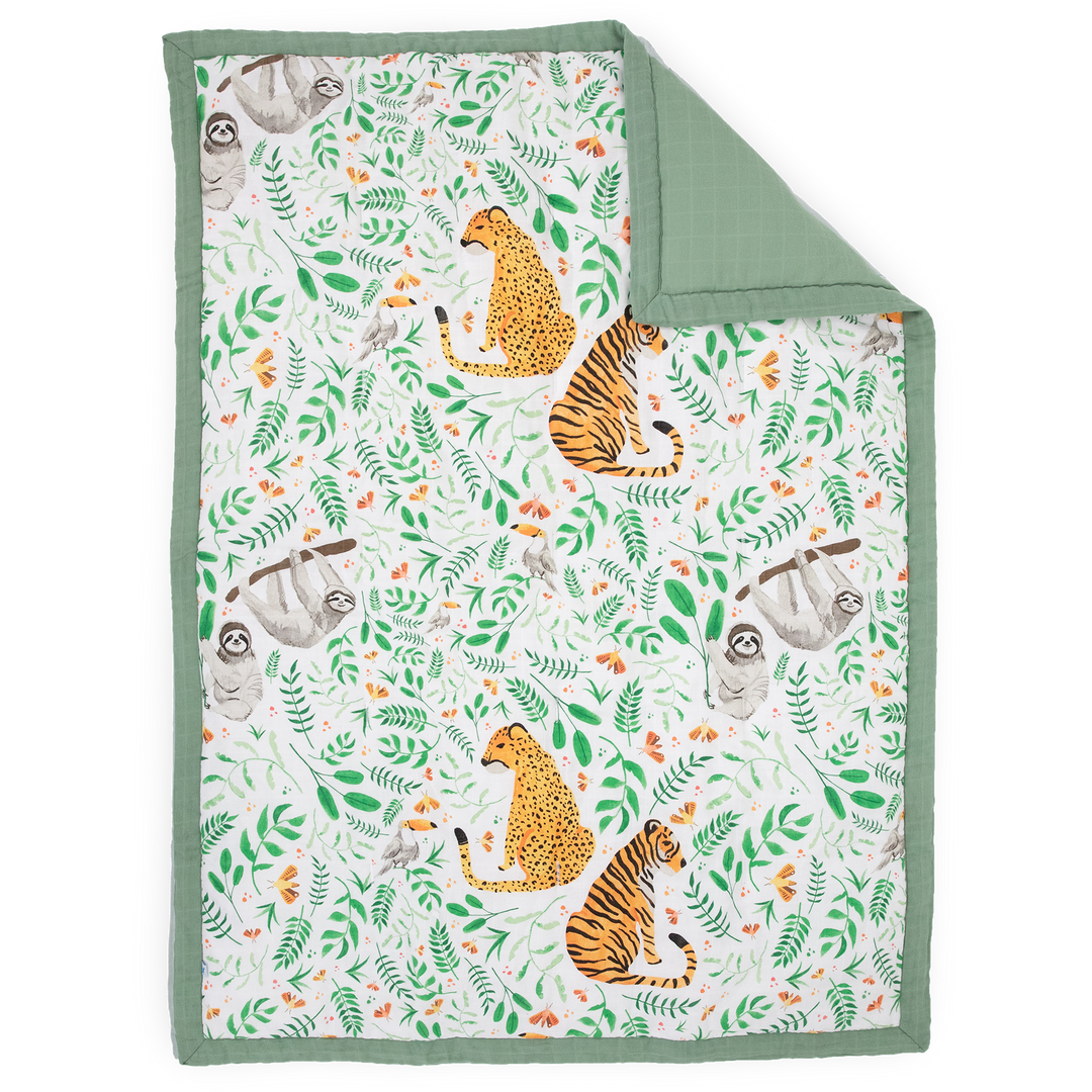 Little Unicorn Cotton Muslin Toddler Comforter | Mighty Jungle