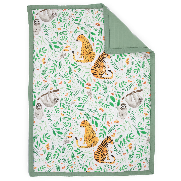 Little Unicorn Cotton Muslin Toddler Comforter | Mighty Jungle