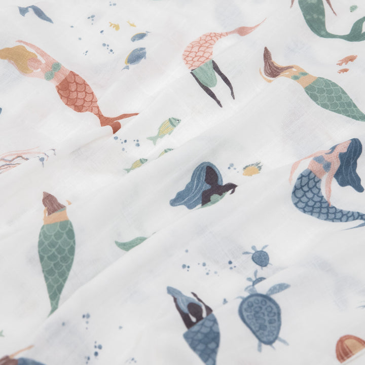 Little Unicorn Cotton Muslin Pillowcase 2-Pack | Mermaid Party