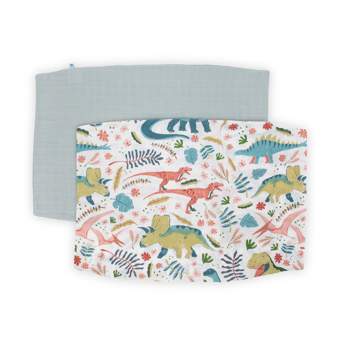Little Unicorn Cotton Muslin Pillowcase 2-Pack | Boho Dino