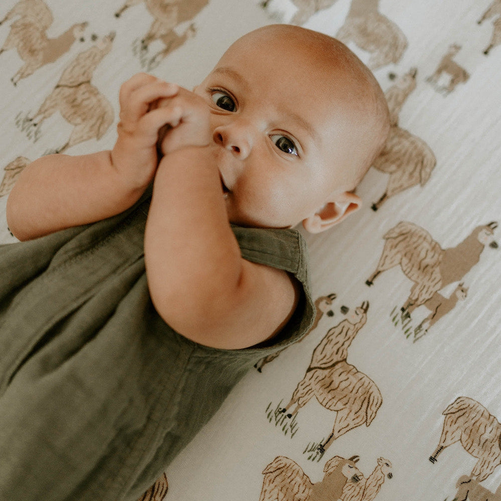 Little Unicorn Cotton Muslin Sleep Bag | Fern