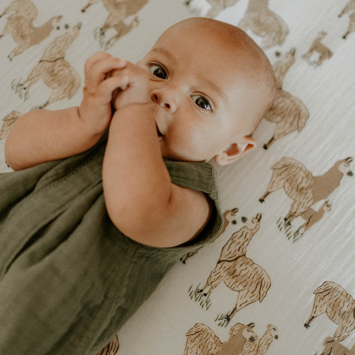 Little Unicorn Cotton Muslin Sleep Bag | Fern