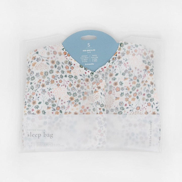 Little Unicorn Cotton Muslin Sleep Bag | Pressed Petals