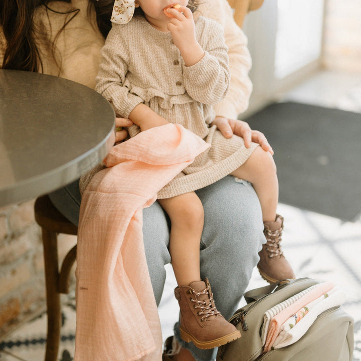 Little Unicorn Cotton Muslin Squares 4 Pack | Rose Petal