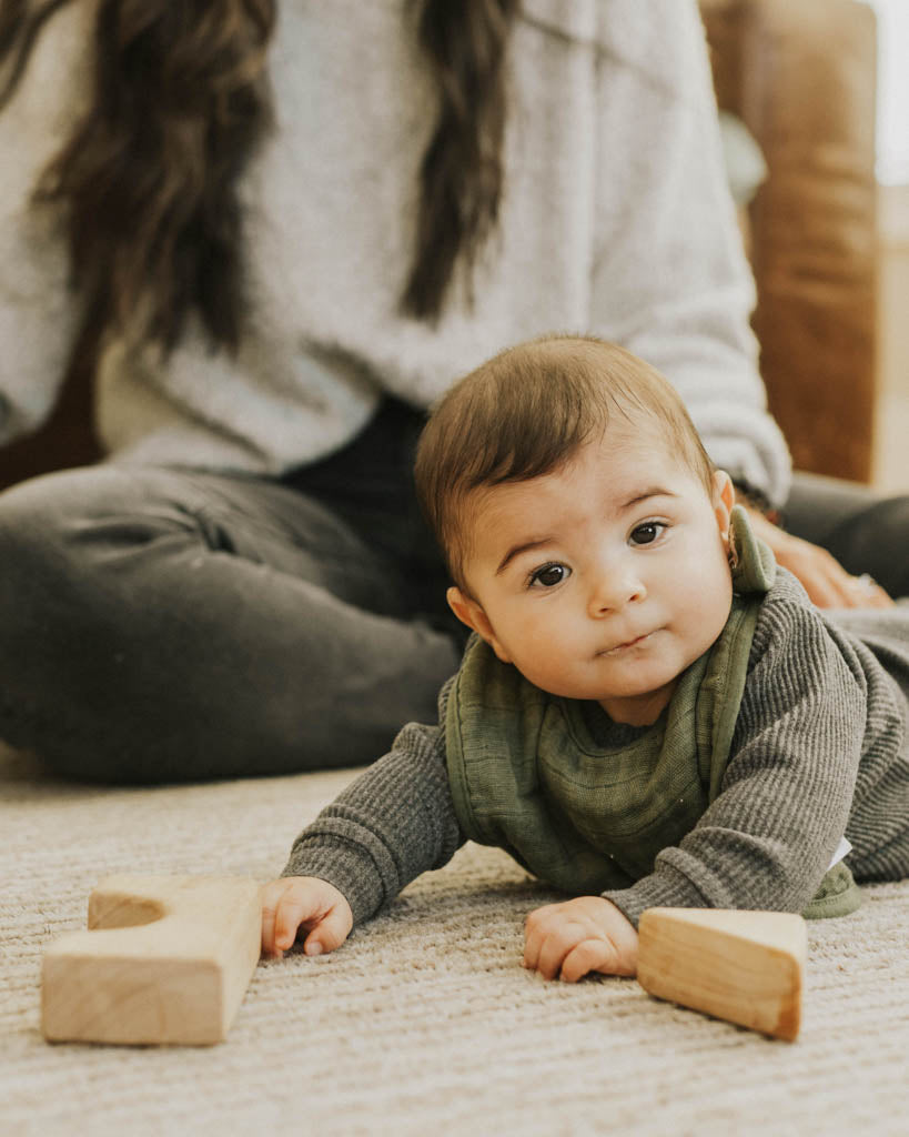 Little Unicorn Cotton Muslin Classic Bib 3 Pack | Fern