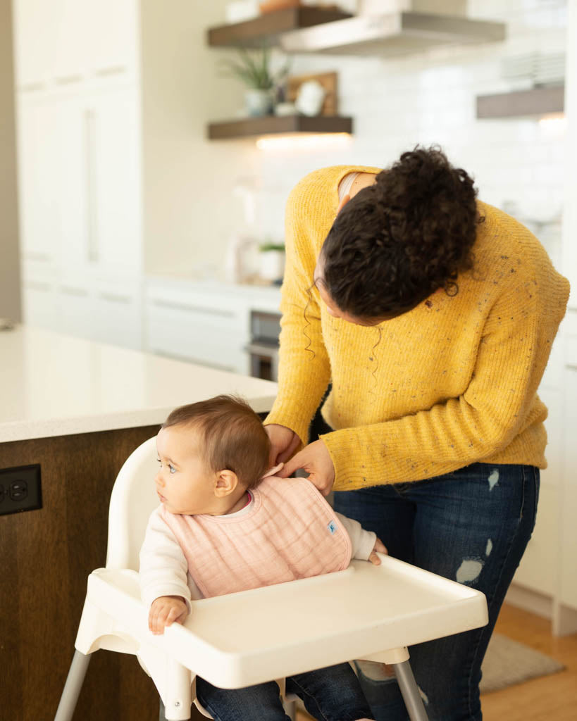 Little Unicorn Cotton Muslin Classic Bib 3 Pack | Rose Petal