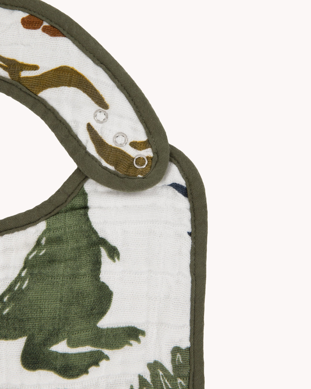 Little Unicorn Cotton Muslin Classic Bib 3 Pack | Dino Friends 2