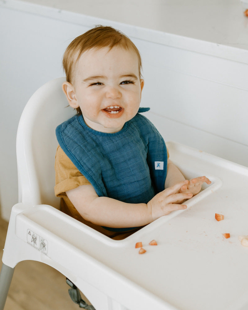 Little Unicorn Cotton Muslin Classic Bib 3 Pack | Dino Friends 2