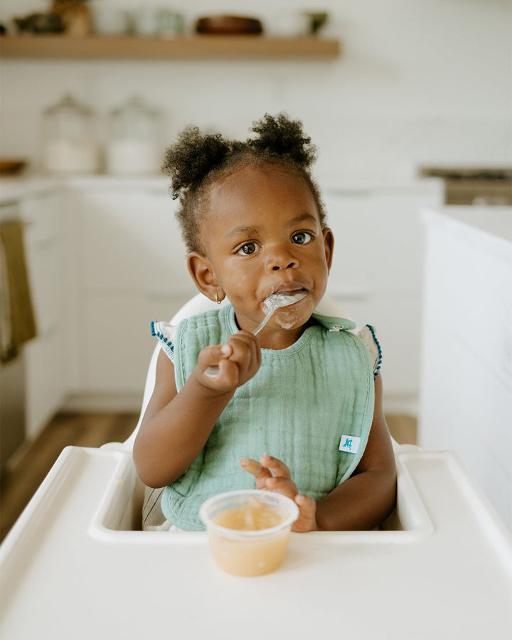 Little Unicorn Cotton Muslin Classic Bib 3 Pack | Tropical Leaf