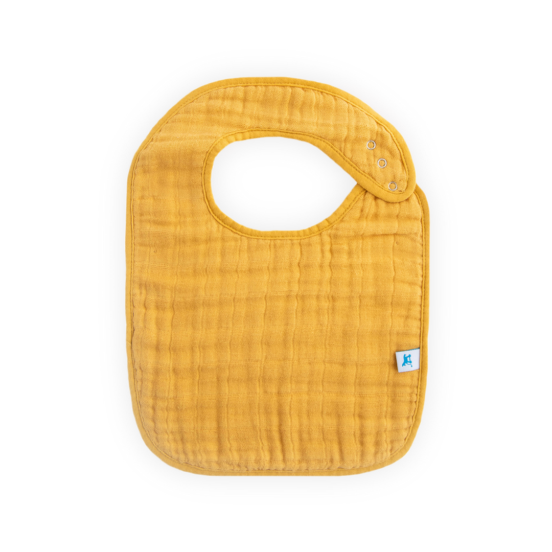 Little Unicorn Cotton Muslin Classic Bib 3-Pack | Mustard