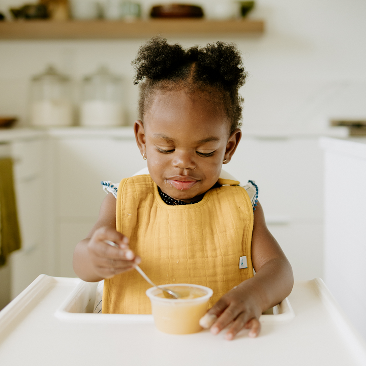 Little Unicorn Cotton Muslin Classic Bib 3-Pack | Mustard