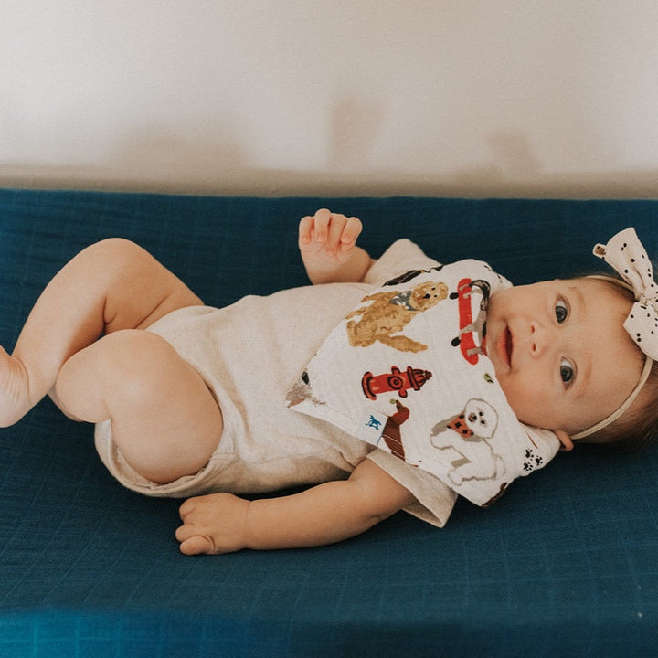Little Unicorn Cotton Muslin Reversible Bandana Bib 2 Pack | Woof