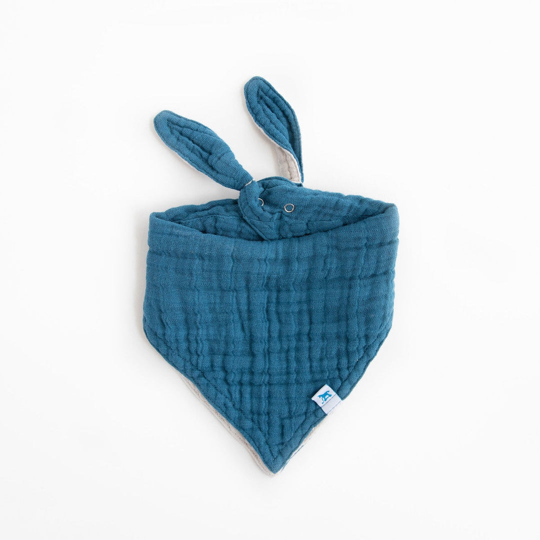 Little Unicorn Cotton Muslin Reversible Bandana Bib | Lake