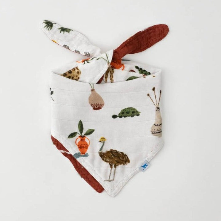 Little Unicorn Deluxe Muslin Reversible Bandana Bib | Safari Social