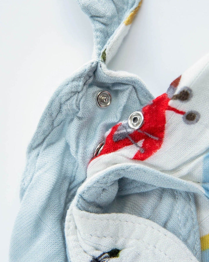Little Unicorn Deluxe Muslin Reversible Bandana Bib | Air Show