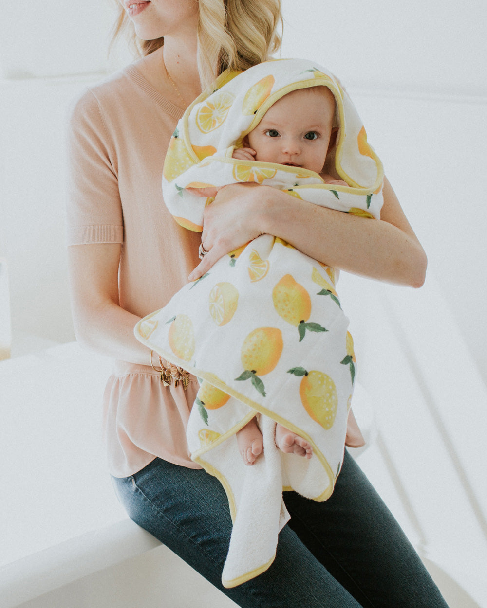 Little Unicorn Infant Hooded Towel | Lemon