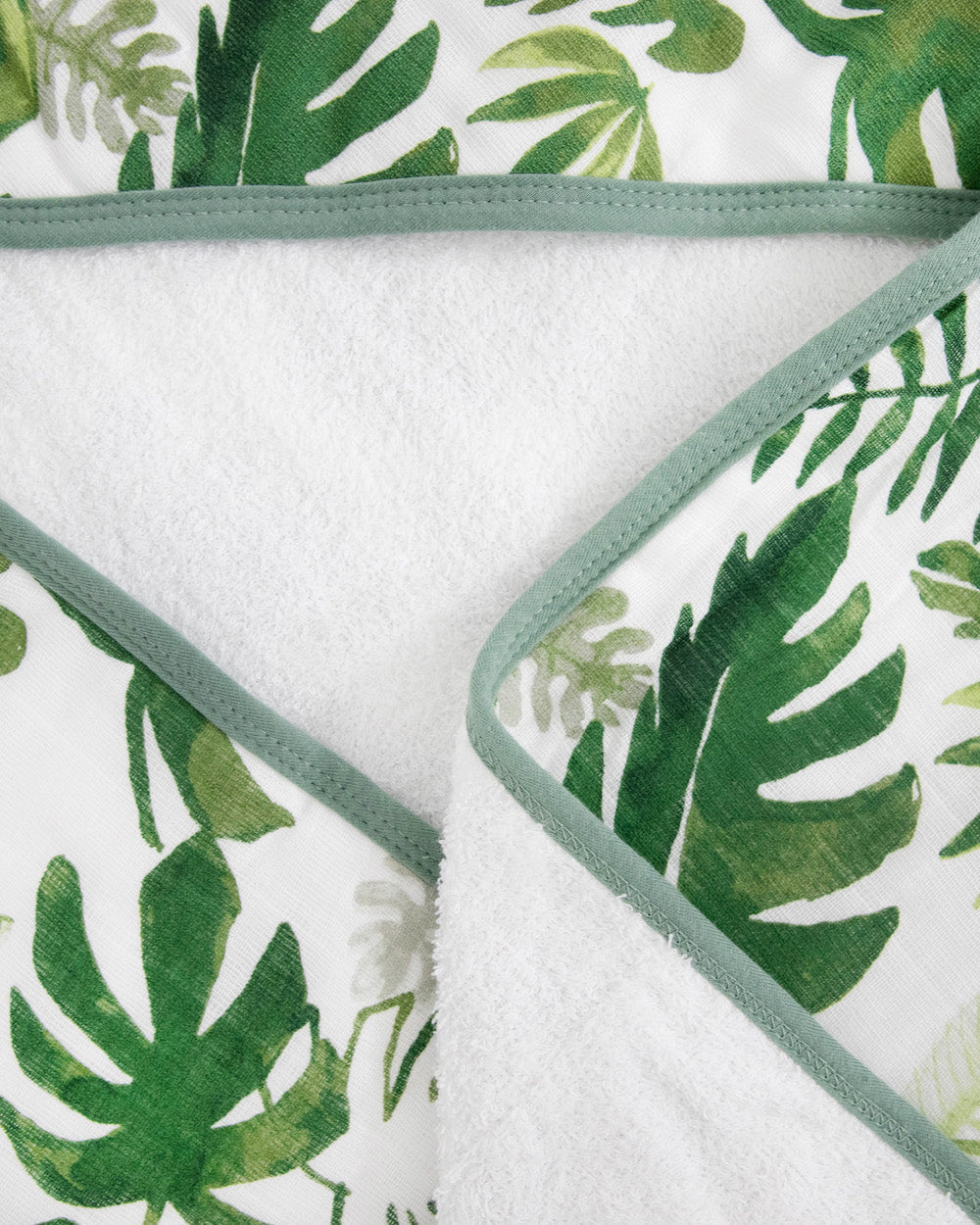 Little Unicorn Infant Hooded Towel | Tropical Leaf