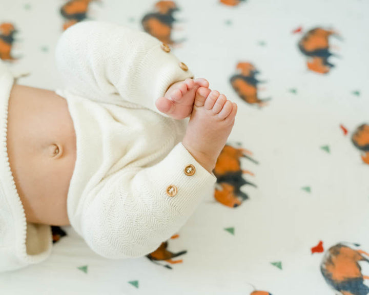 Little Unicorn Cotton Muslin Crib Sheet | Bison