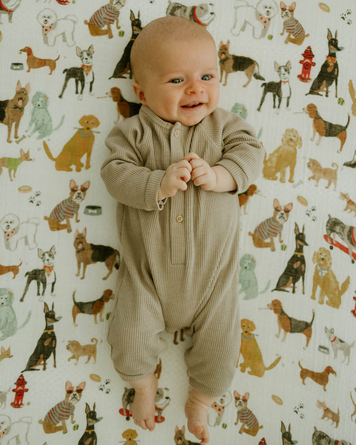 Little Unicorn Cotton Muslin Crib Sheet | Woof