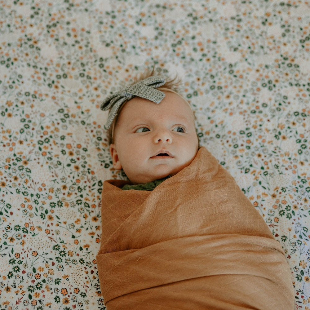 Little Unicorn Cotton Muslin Crib Sheet | Pressed Petals