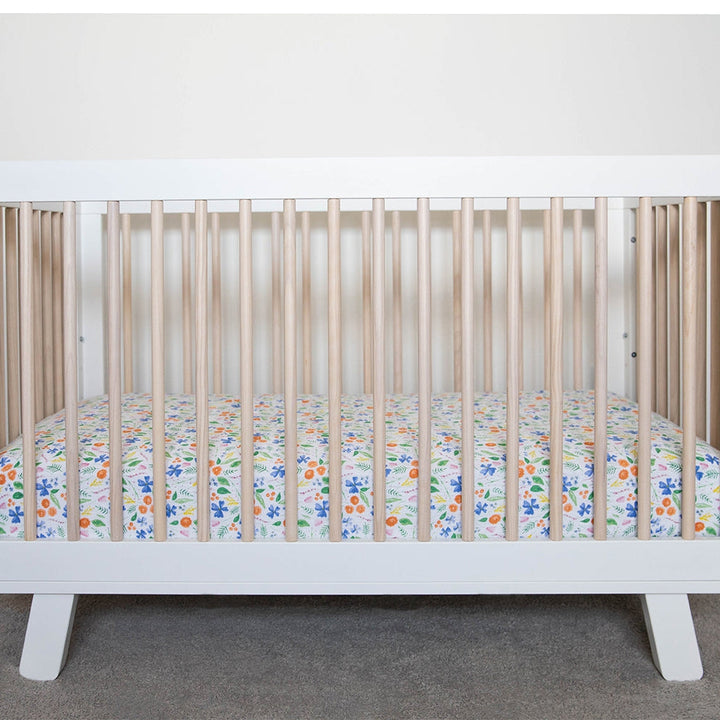 Little Unicorn Cotton Muslin Crib Sheet | Mountain Bloom