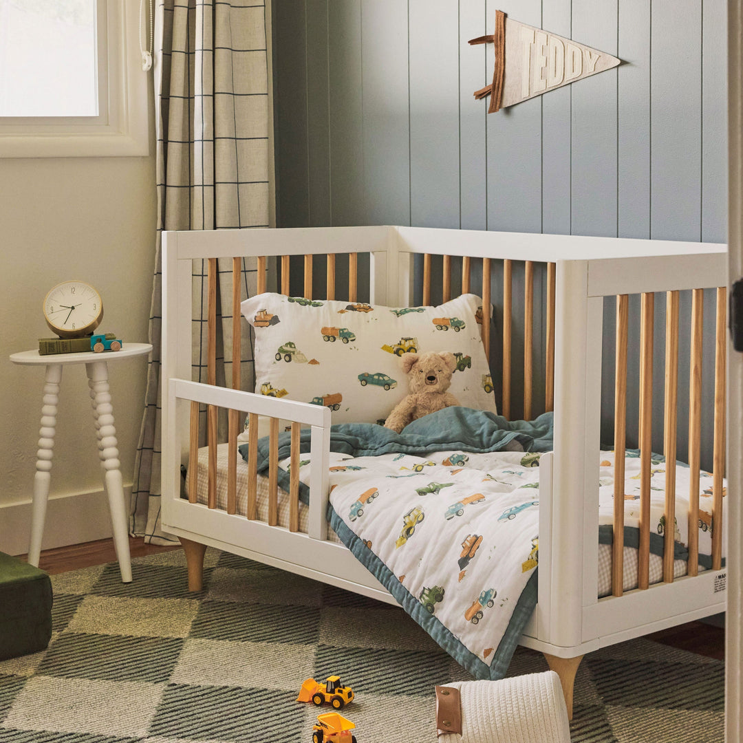 Little Unicorn Cotton Muslin Toddler Bedding 3 Piece Set | Work Trucks