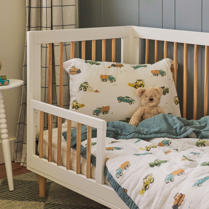 Little Unicorn Cotton Muslin Pillowcase 2-Pack | Work Trucks